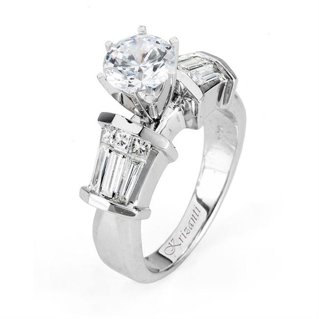 18KTW INVISIBLE SET ENGAGEMENT RING 1.03CT